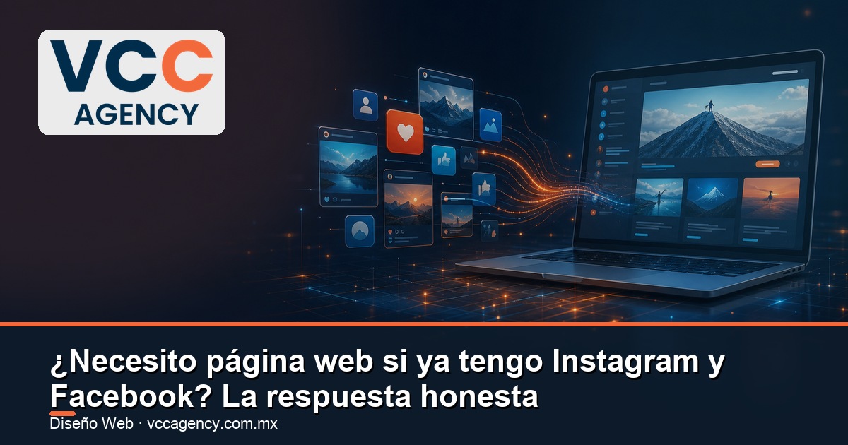 ¿Necesito página web si ya tengo Instagram y Facebook? La respuesta honesta